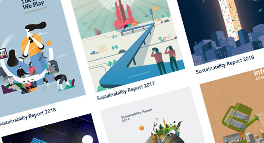 click to see historic sustainability reports and the current report